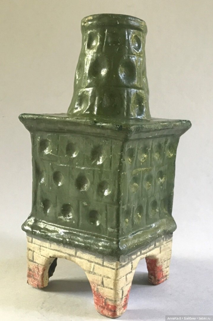 Антикварные и винтажные кукольные печи из керамики (фото 8)