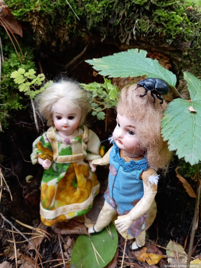 Хризантемы, дичь, жуки | Бэйбики Хризантемы, дичь, жуки — Антикварные куклы Mignonette (Миньонетта): карманные (фото 9)