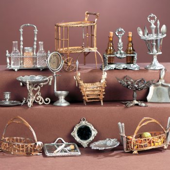 Антикварная миниатюра, куханная утварь