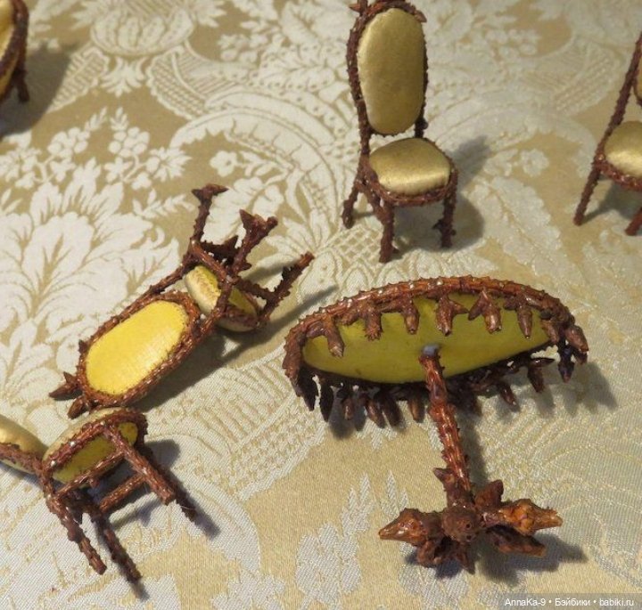 Самые необычные материалы для кукольной мебели