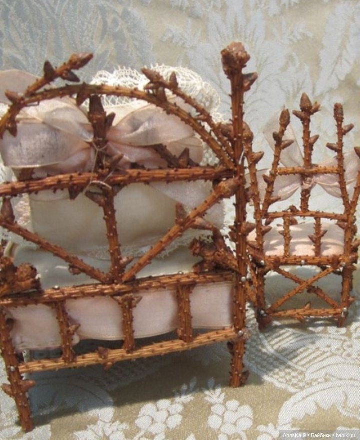 Самые необычные материалы для кукольной мебели