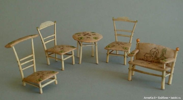 Самые необычные материалы для кукольной мебели