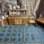 Ковёр из бисера, для кукольного дома