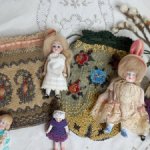 Антикварные сумочки для mignonette и больших куколок