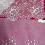 Антикварное кружево, шитьё на органзе