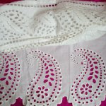 Антикварное ручное шитьё по хлопку