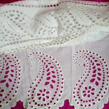 Антикварное ручное шитьё по хлопку