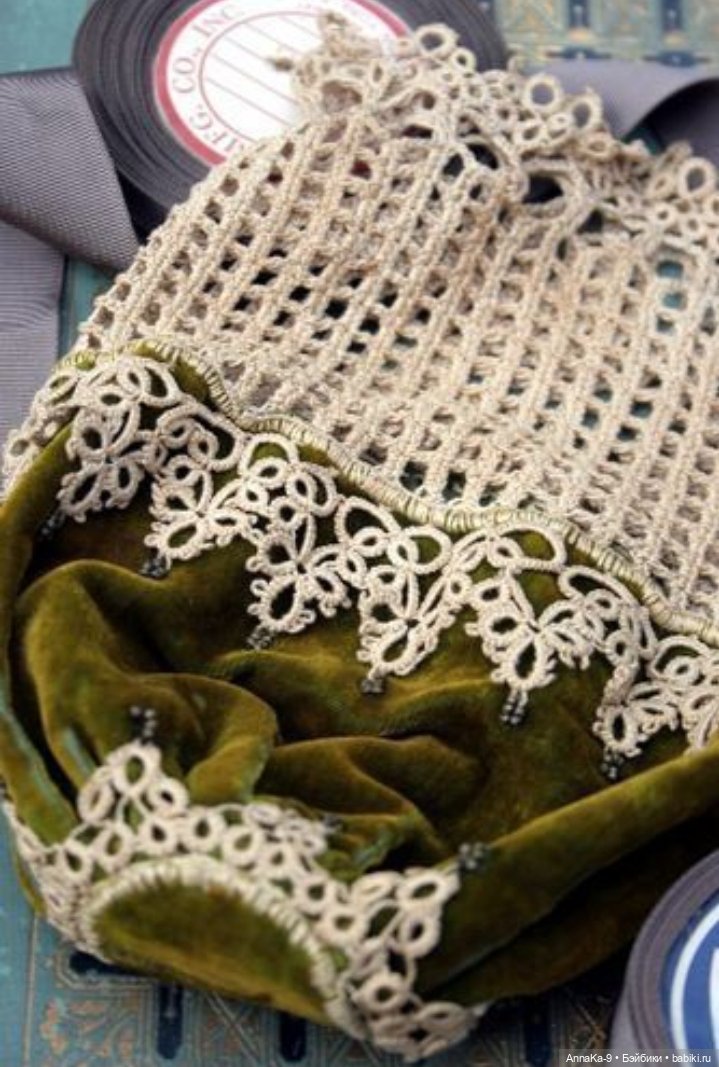 Кружево фриволите | Бэйбики Кружево фриволите — Антикварные куклы Mignonette (Миньонетта): карманные (фото 2)