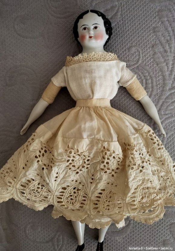 Кружево фриволите | Бэйбики Кружево фриволите — Антикварные куклы Mignonette (Миньонетта): карманные (фото 6)