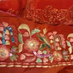 Винтажная кайма, срезка с сари, шёлк, вышивка