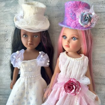 Создаю образы для куклы. Собираю на бал