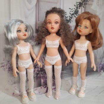 Кружевное нижнее бельё для кукол Паола Рейна 32 см и Видал Рохас 35 см