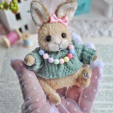 Авторская игрушка - Тедди крольчонок девочка Лаки купить в Шопике ...