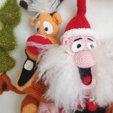 Санта и новогодние олени