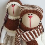 Зайки новогодние (продажа лотом)