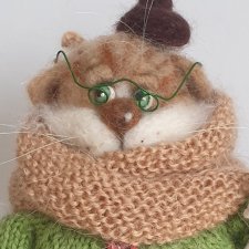 Кот  "Отдых на скамейке"