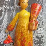 Кукла деревянная Тверской узор