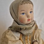 Кукла чайница СССР "Девушка в сарафане"