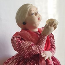 Кукла-грелка на чайник СССР