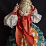 Кукла-грелка на чайник СССР