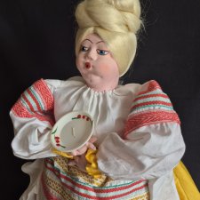 Кукла-грелка на чайник СССР