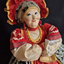 Кукла-грелка на чайник СССР