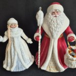 Дед мороз и снегурочка (продажа лотом)