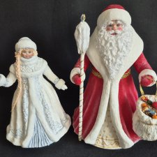 Дед мороз и снегурочка (продажа лотом)