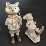 Новогодние статуэтки Лис