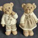 Новогодние статуэтки мишки (продажа лотом)