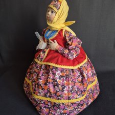 Кукла-грелка на чайник СССР
