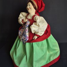 Кукла-грелка на чайник СССР