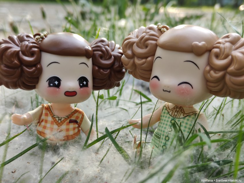 Лицо в пуху с кавай