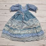 Винтажное платье для Ruby red 37 см.