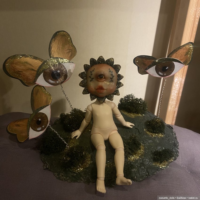 Зелёный человечек | Бэйбики Зелёный человечек — Лепка авторских кукол: полимерная глина (фото 5)