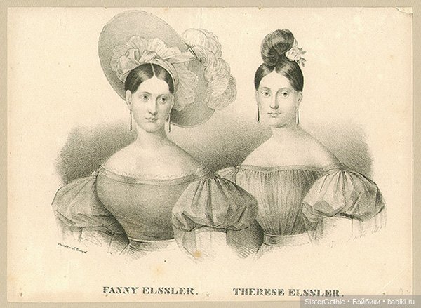Чайна долл "Фанни Эльслер" и Фанни Эльслер - прима-балерина Парижской оперы