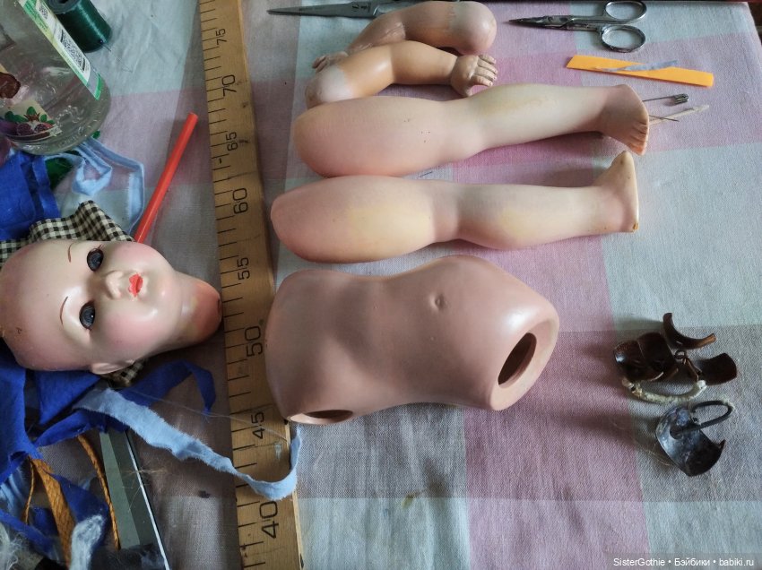 Винтажная немецкая кукла Зоннеберг(Сонни) по имени Светка. Или очередная история "спасения утопающего" (фото 5)