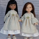 Платье для кукол Паола Рейна 32-34 см