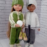 Спортивный костюм для кукол Паола Рейна 32-34 см