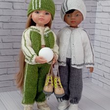 Спортивный костюм для кукол Паола Рейна 32-34 см