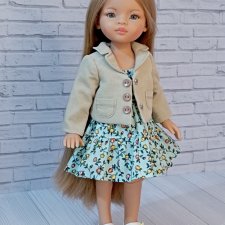 Пиджак ,Платье для кукол Паола Рейна 32-34 см