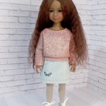 Юбка, кофта ,  для кукол Руби Ред 37 см