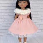 Платье, подьюбник  для кукол Паола Рейна 32-34 см