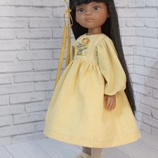 Платье , панталоны , подьюбник для кукол Паола Рейна 32-34 см
