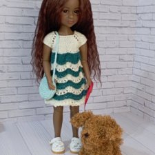 Платье , сумочка для кукол Руби Ред 37см