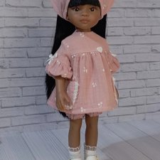 Туника , панталончики, косынка и носочки-гольфики для кукол Паола Рейна 32-34 см