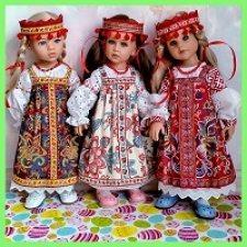Одежда для ГОТЦ 50 см --Комплекты в русском стиле