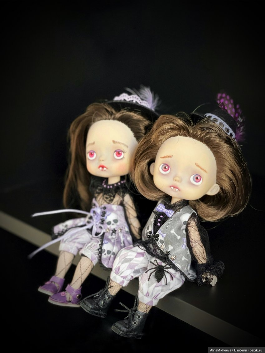 Кастом Xiaomi Monst Doll: Вампирчики из серии «Жутики» | Бэйбики Кастом Xiaomi Monst Doll: Вампирчики из серии «Жутики» (фото 9)