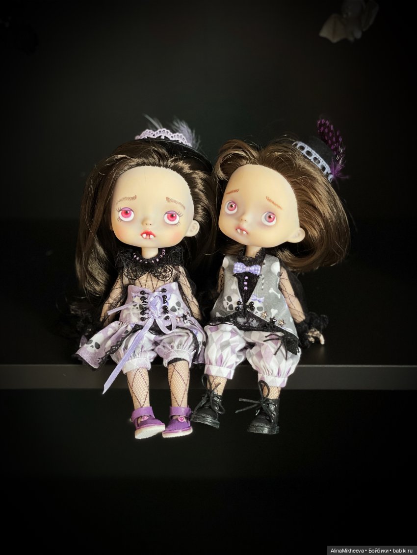 Кастом Xiaomi Monst Doll: Вампирчики из серии «Жутики» | Бэйбики Кастом Xiaomi Monst Doll: Вампирчики из серии «Жутики»
