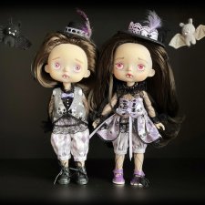 Кастом Xiaomi Monst Doll: Вампирчики из серии «Жутики»